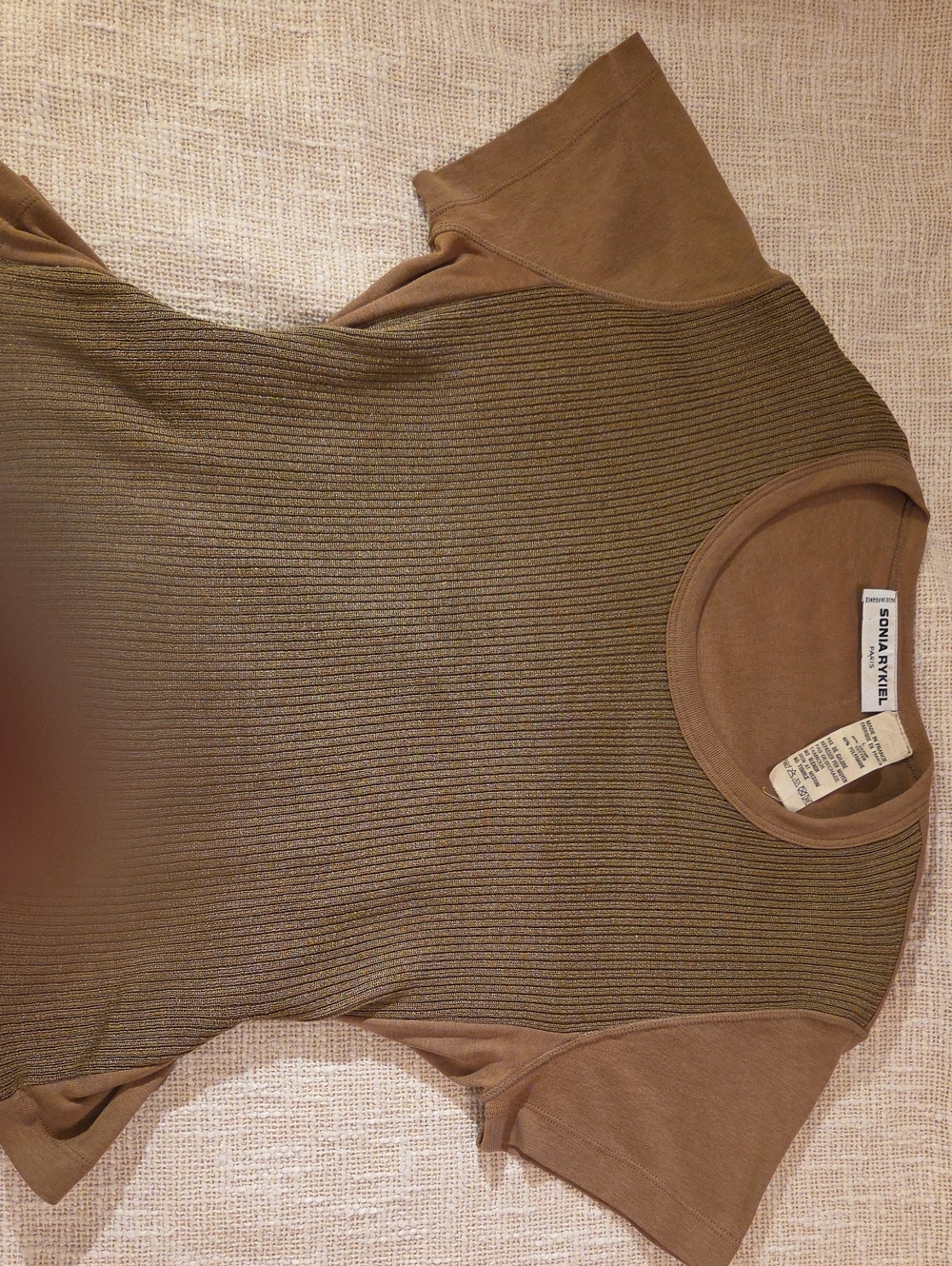 Sonia Rykiel Brown Knit Top
